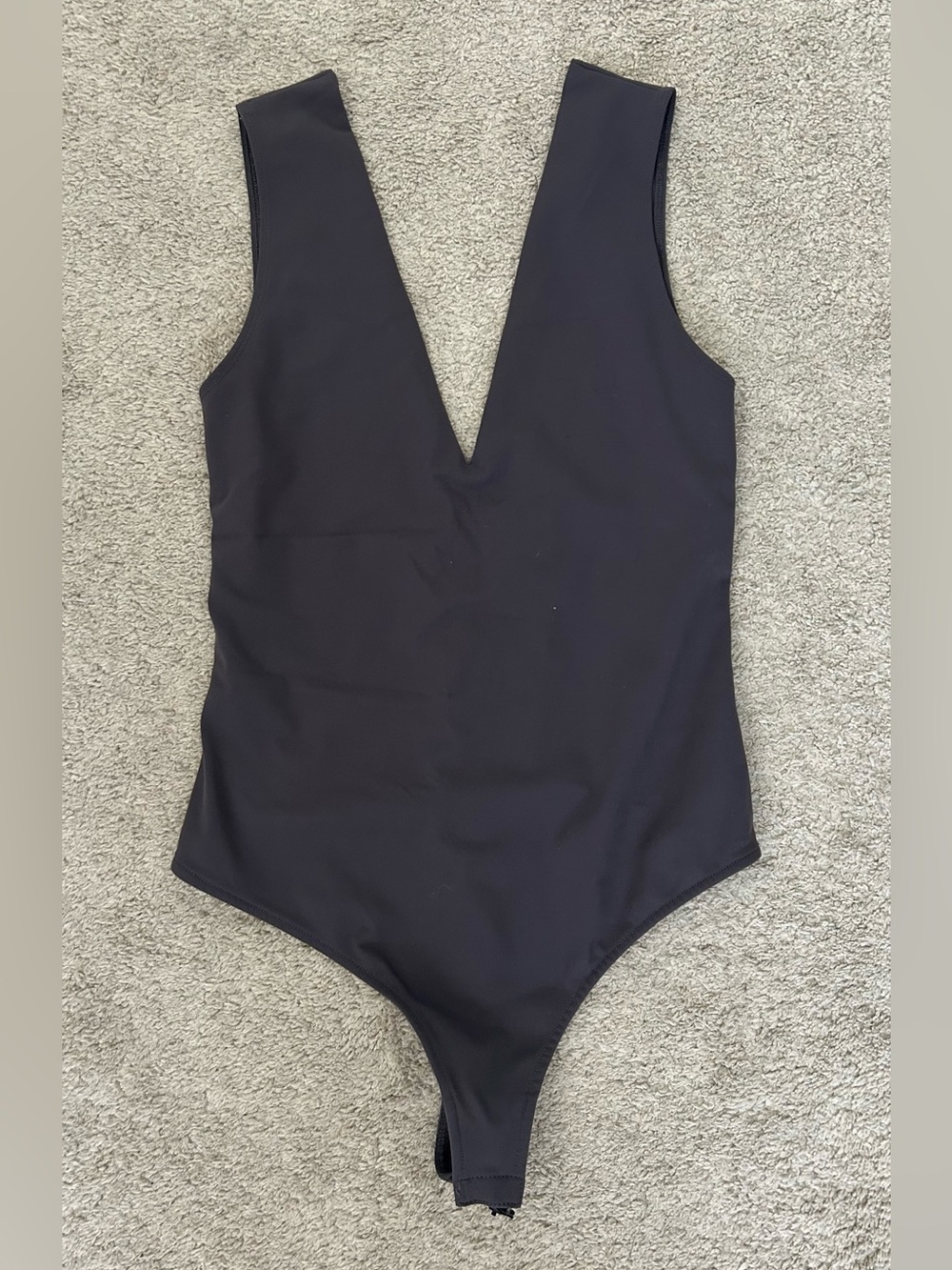 Free People Black Deep V Kids One-Piece